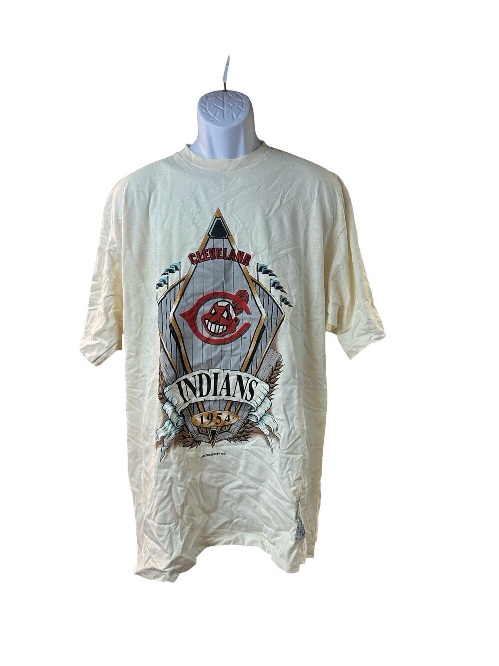 Vintage Starter Cleveland Indians 1954 Cooperstown Collection T Shirt XL NWT USA